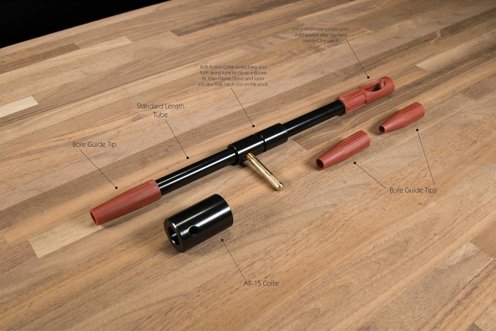 Tipton Universal Bore Guide with 3 Muzzle Guides for One Size, red, black