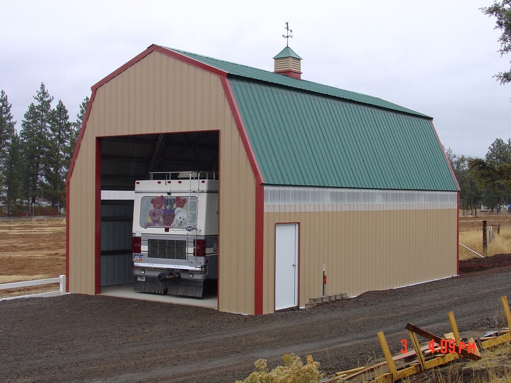 PREFAB STEEL QUAKER BARN BUILDING, MANY MORE SIZES