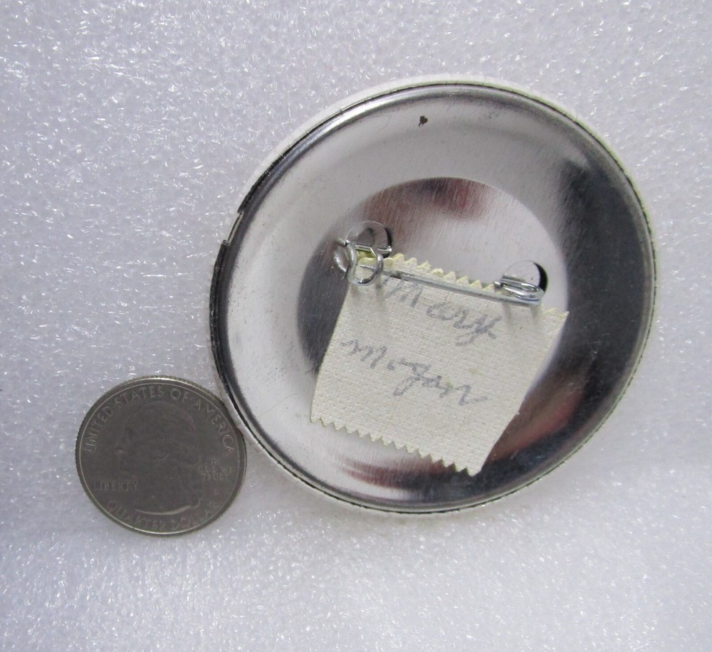 I Love Lake Crystal Button Pin