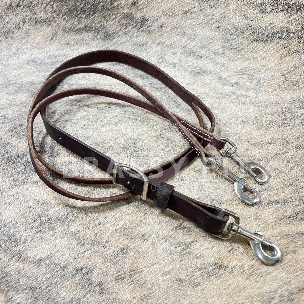 Long Adjustable Leather Training Fork