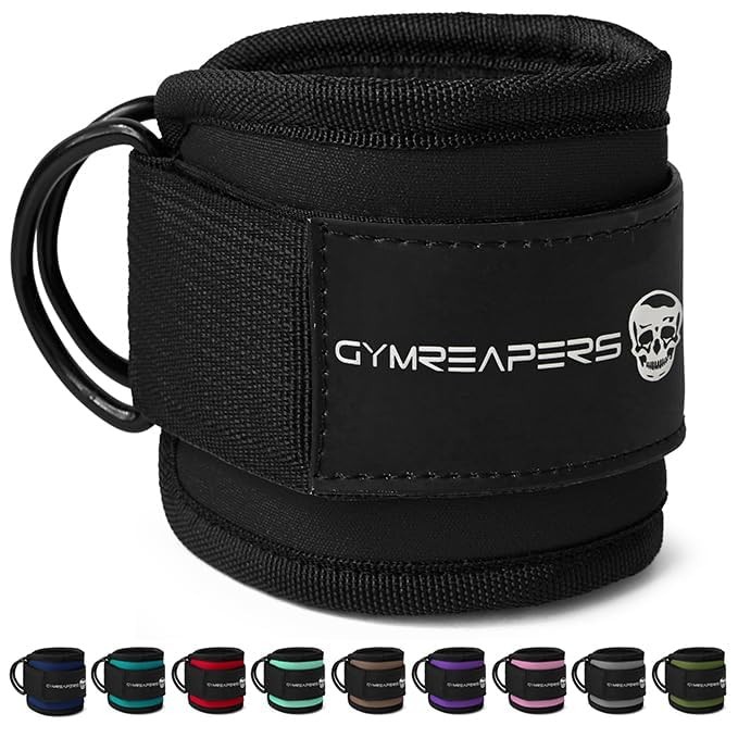 Ankle Strap (Single) For Cable Machine Kickbacks, Glute Workouts, Lower Body ...