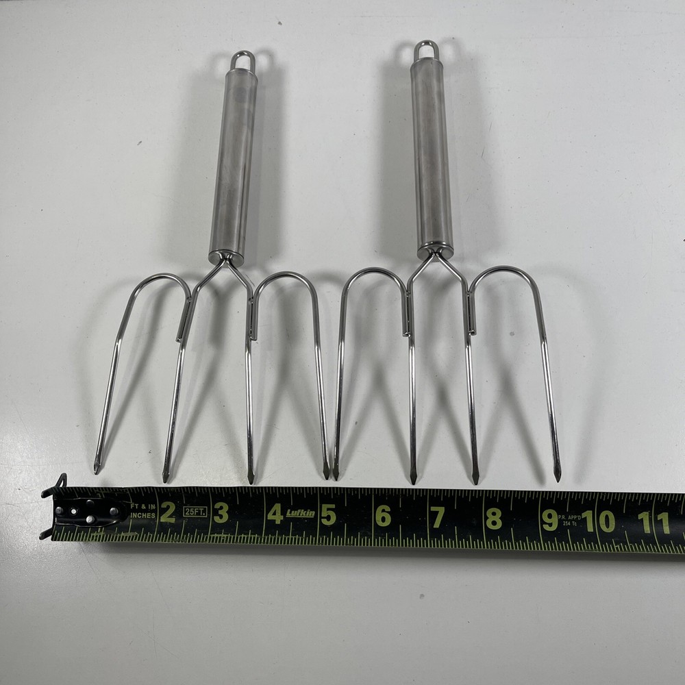 Nice Sturdy Stainless Steel Meat Forks NICE CONDITION