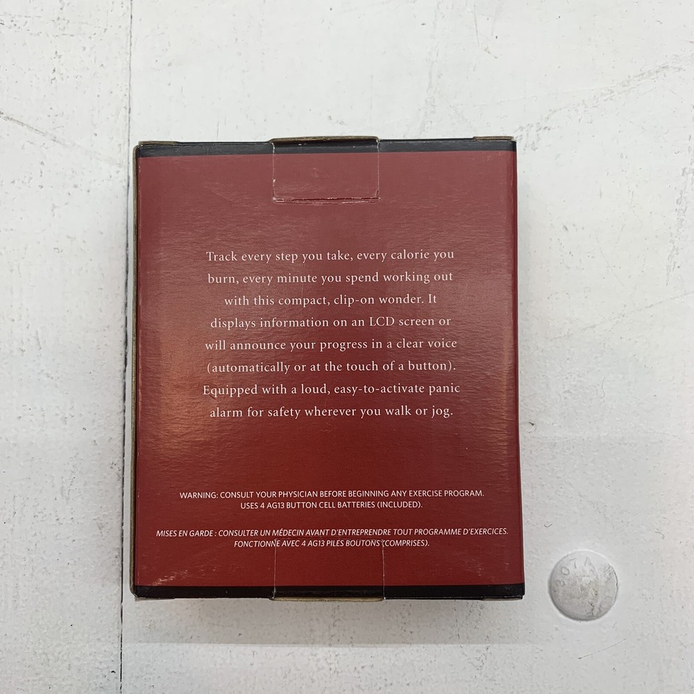 restoration hardware Clip on talking Pedometer