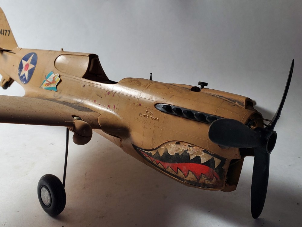 Cox Thimble Drome P-40 Warhawk Flying Tiger WWII Tether Plane .049 Control Line