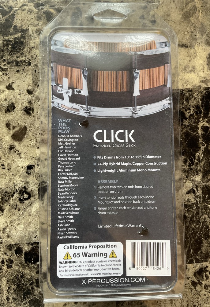 Gruv-X X-Click Flame Maple Enhanced Cross Stick