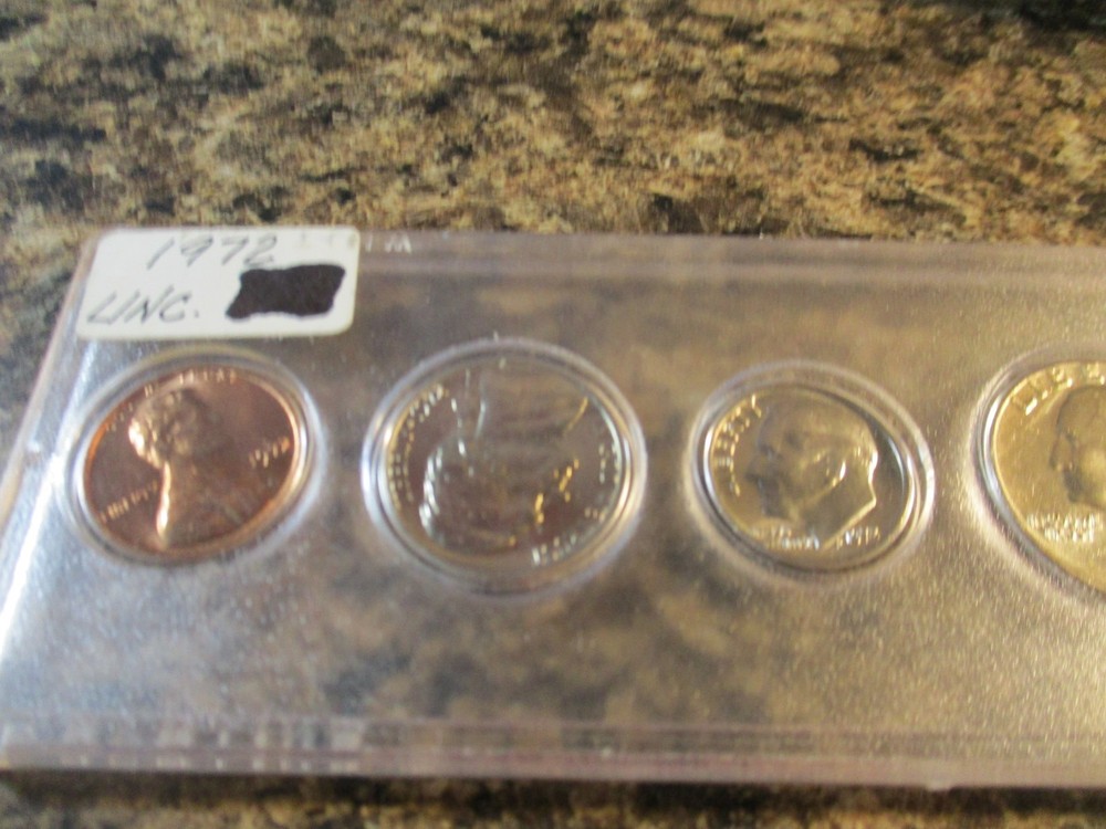 1972 YEAR SET 1C THRU 50C UNC