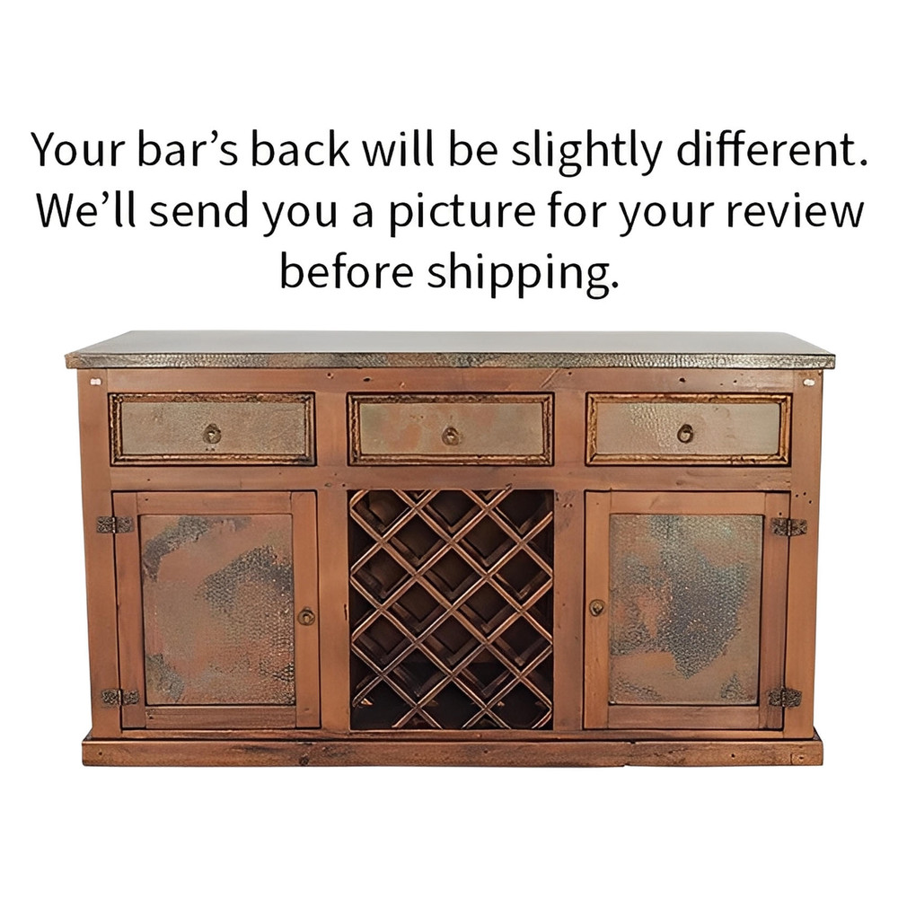 THE BLACKSMITHS BAR II | COPPER INSERTS, FORGED IRON, WINE RACK