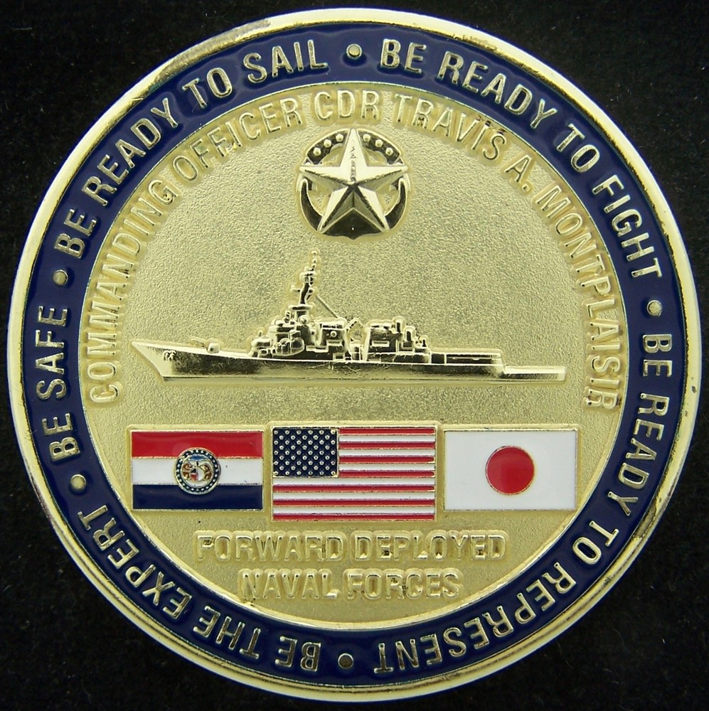 USS Howard DDG 83 Commanding Officer Challenge Coin