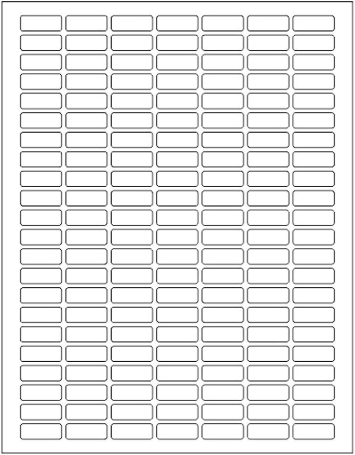 1660 Rectangular Paper Labels 1" x 0.375 Adhesive for Organization Coding Sti...