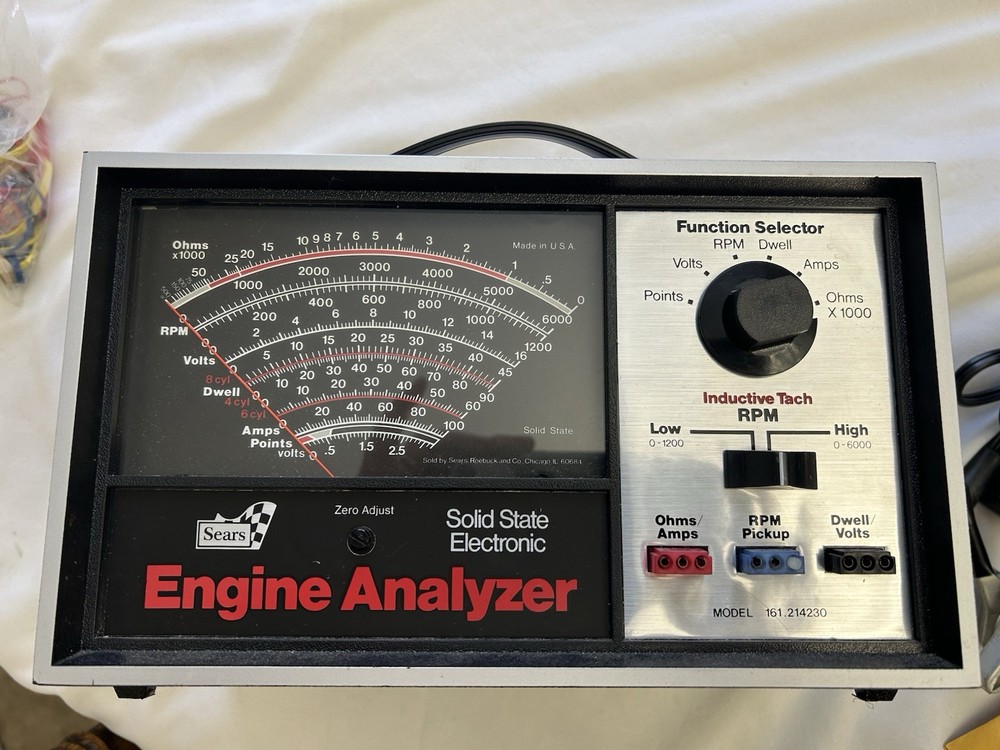 Sears Craftsman Model 161.214230Solid State Electronic Engine Analyzer W Manual