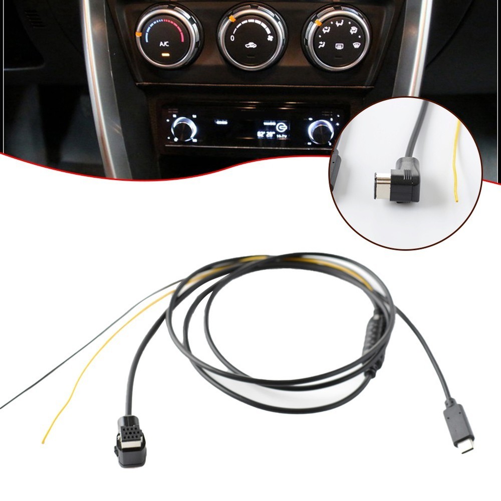 For Pioneer Audio CD Player TYPEC Audio Input Cable AUX Audio+Charging Cable