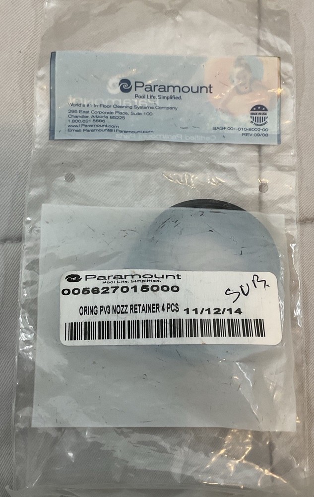 Paramount Small Nozzle Retainer O-Ring (4-Pack) Replacement Pool Part