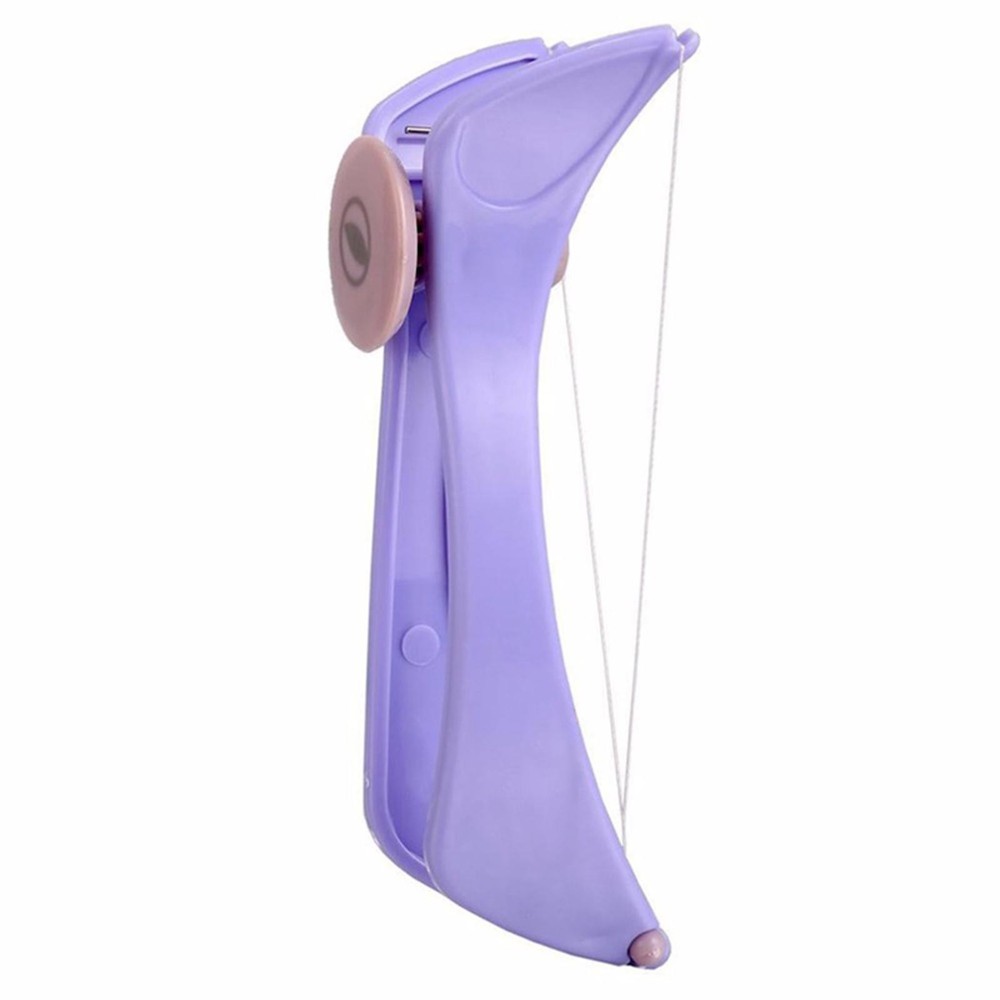 Facial Eyebrow Hair Remover Threading Epilator Defeatherer Spring Makeup Tool