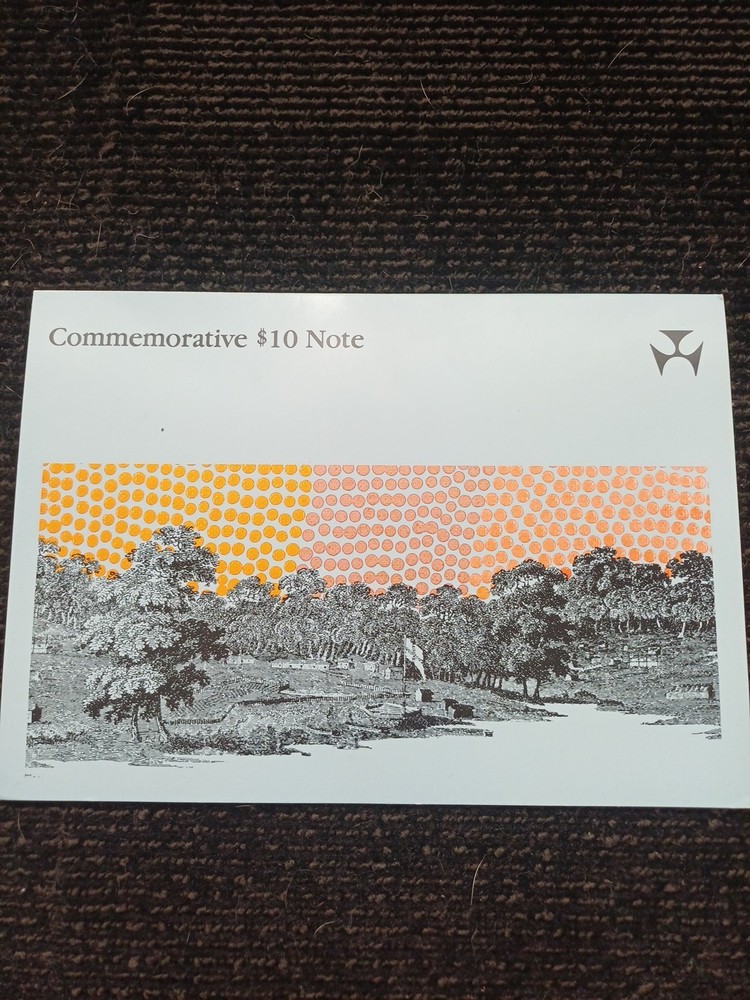 1988 First Polymer Commemorative $10 Note in Folder First Prefix AA