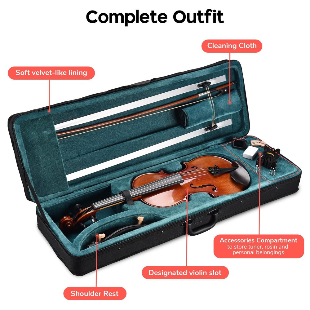 4/4 Violin Electric Violin Red