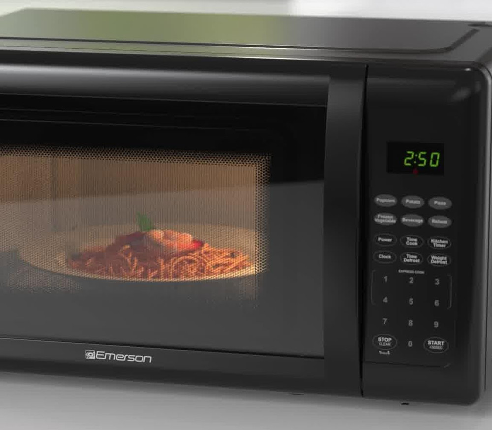 MW7302B Compact Countertop Microwave Oven with Touch Control, LED Display, 700W,