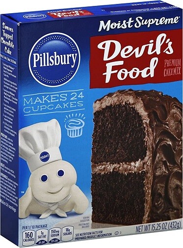 Pillsbury Moist Supreme Devil's Food Cake Mix 4 Pack