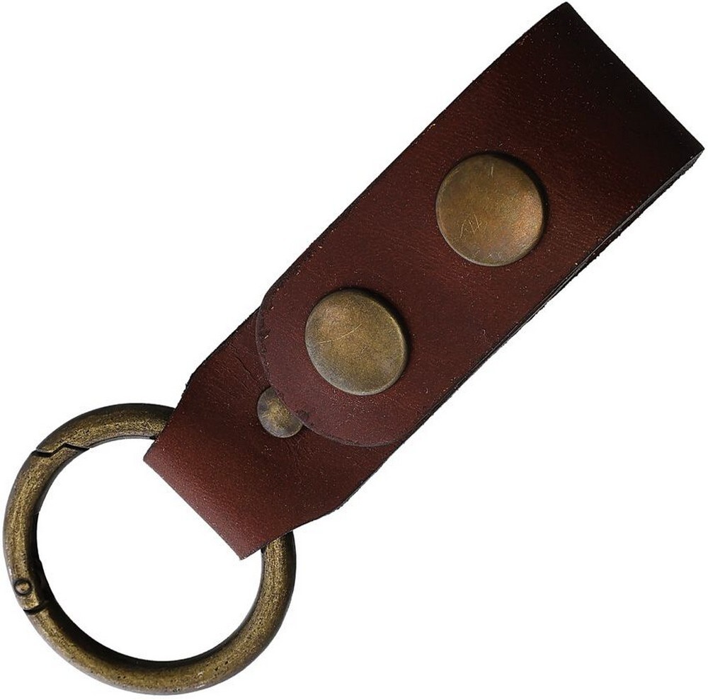 Joker Dangler Removeable Ring With Cognac Leather Construction - DG03
