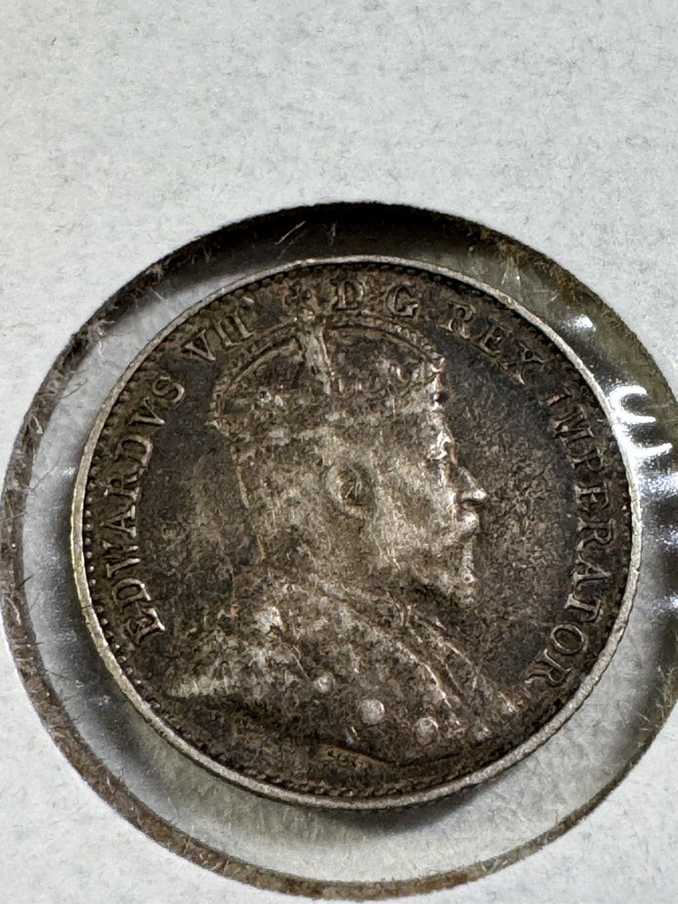 1906 Canada 5 Cents Silver Coin