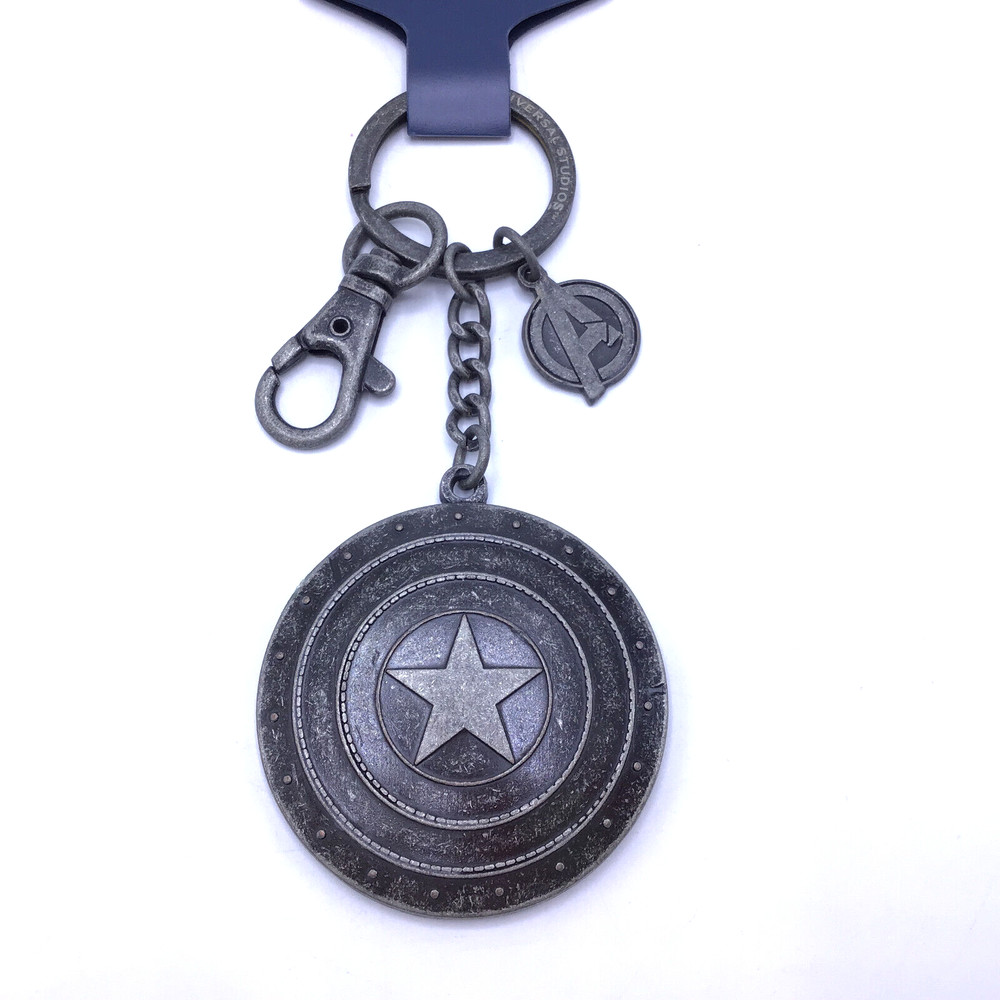 Universal Studios Marvel Comics Captain America Shield Metal Key Chain New