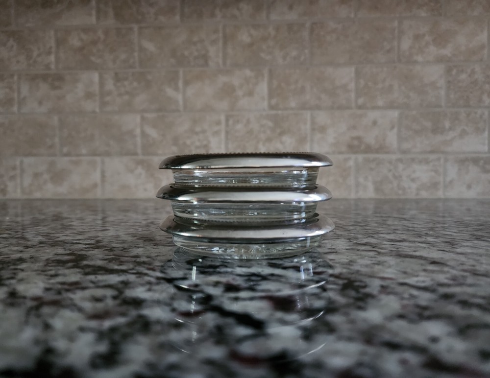Italian Silver Plated Coasters 3 Pc Set
