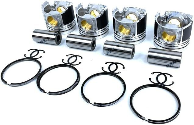 4Pcs Piston With Piston Ring+0.5mm For Yanmar 4TNE88 engine (oversize)