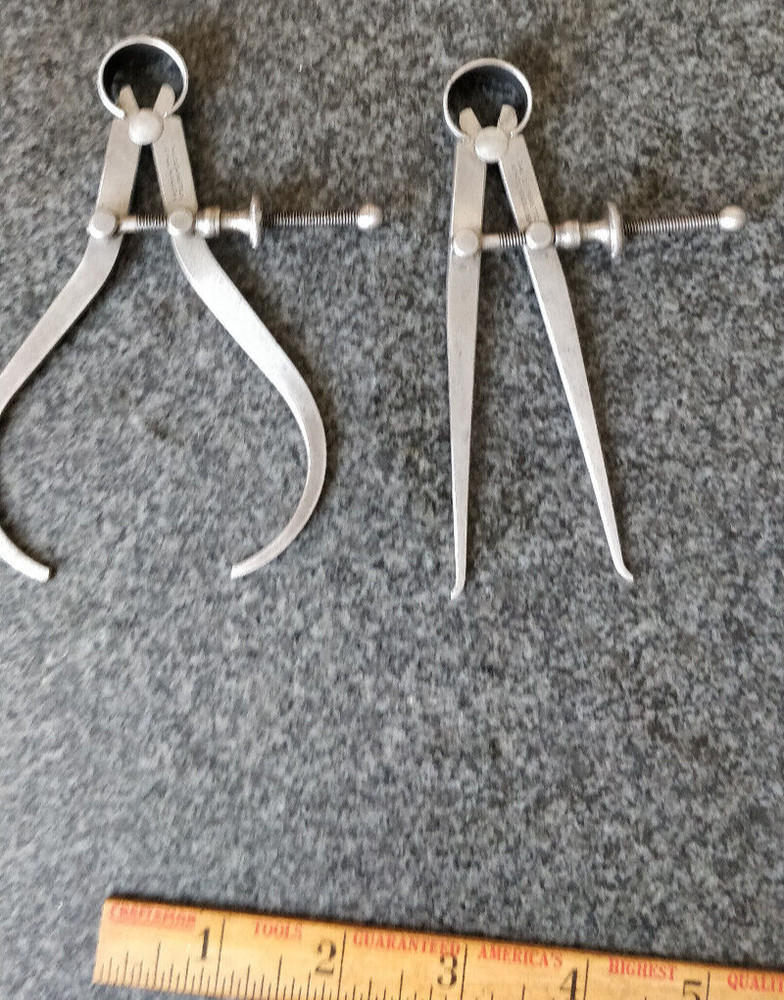 nice   STARRETT 4" 73 + 79 Inside + Outside  Calipers