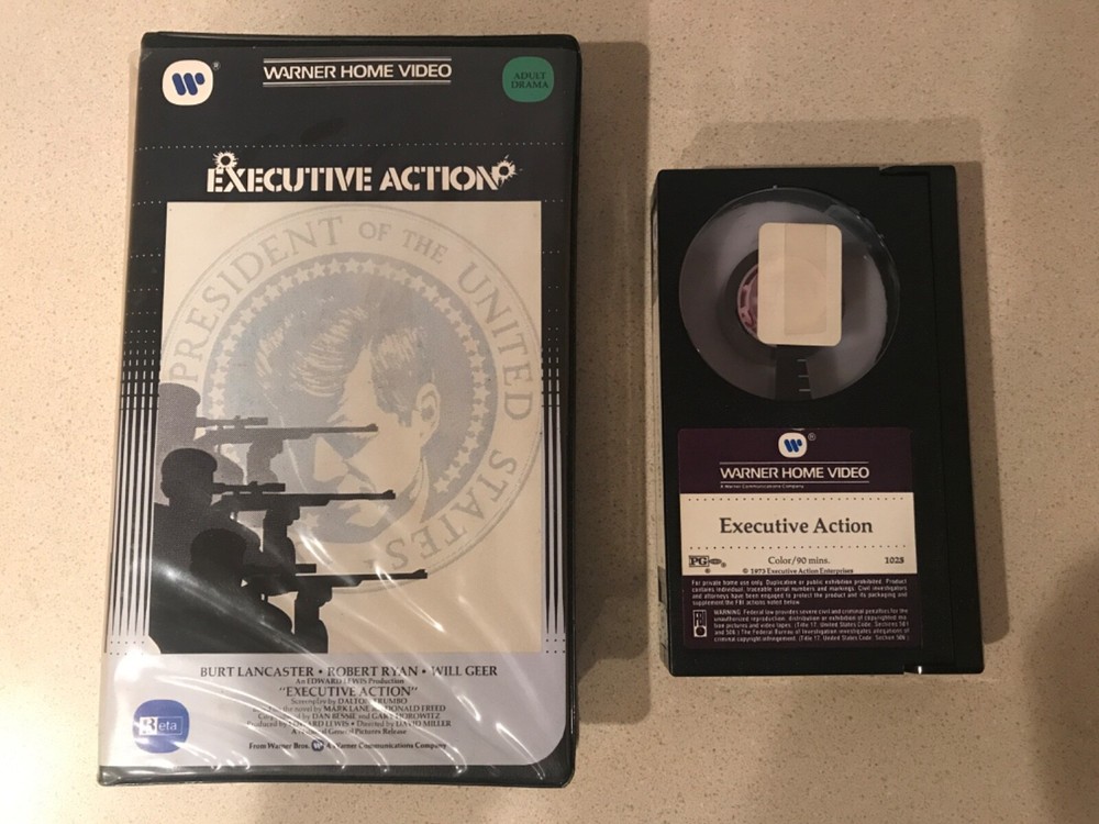 Executive Action (BETA, 1983, Warner Clamshell) Burt Lancaster, Robert Ryan