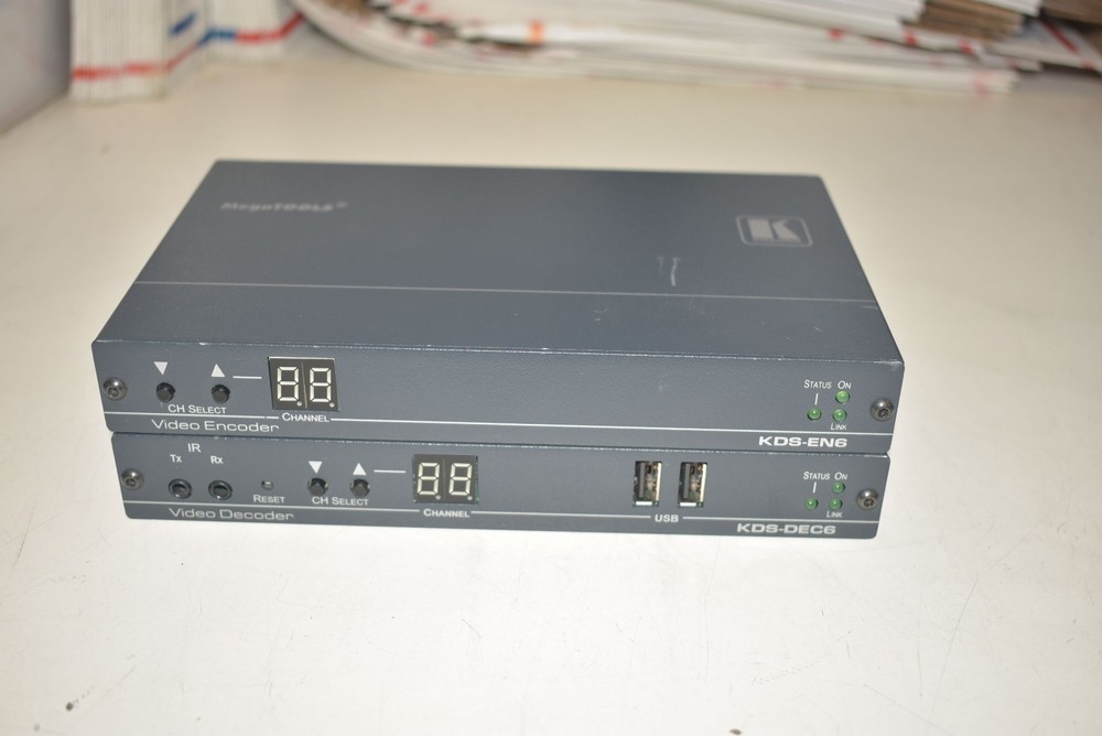 KRAMER MEGATOOLS KDS-EN6 & KDS-DEC6 4K VIDEO ENCODER DECODER PAIR/SET