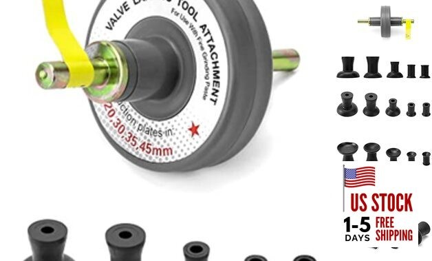 Valve Lapping Tool Kit, Universal Valve Lapping Attachment Tool for Grinding