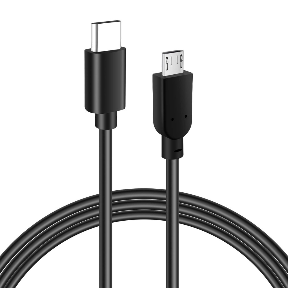 USB-C to Micro USB Cable 4FT, Fast Charging & Data Sync, 4 Feet, Black