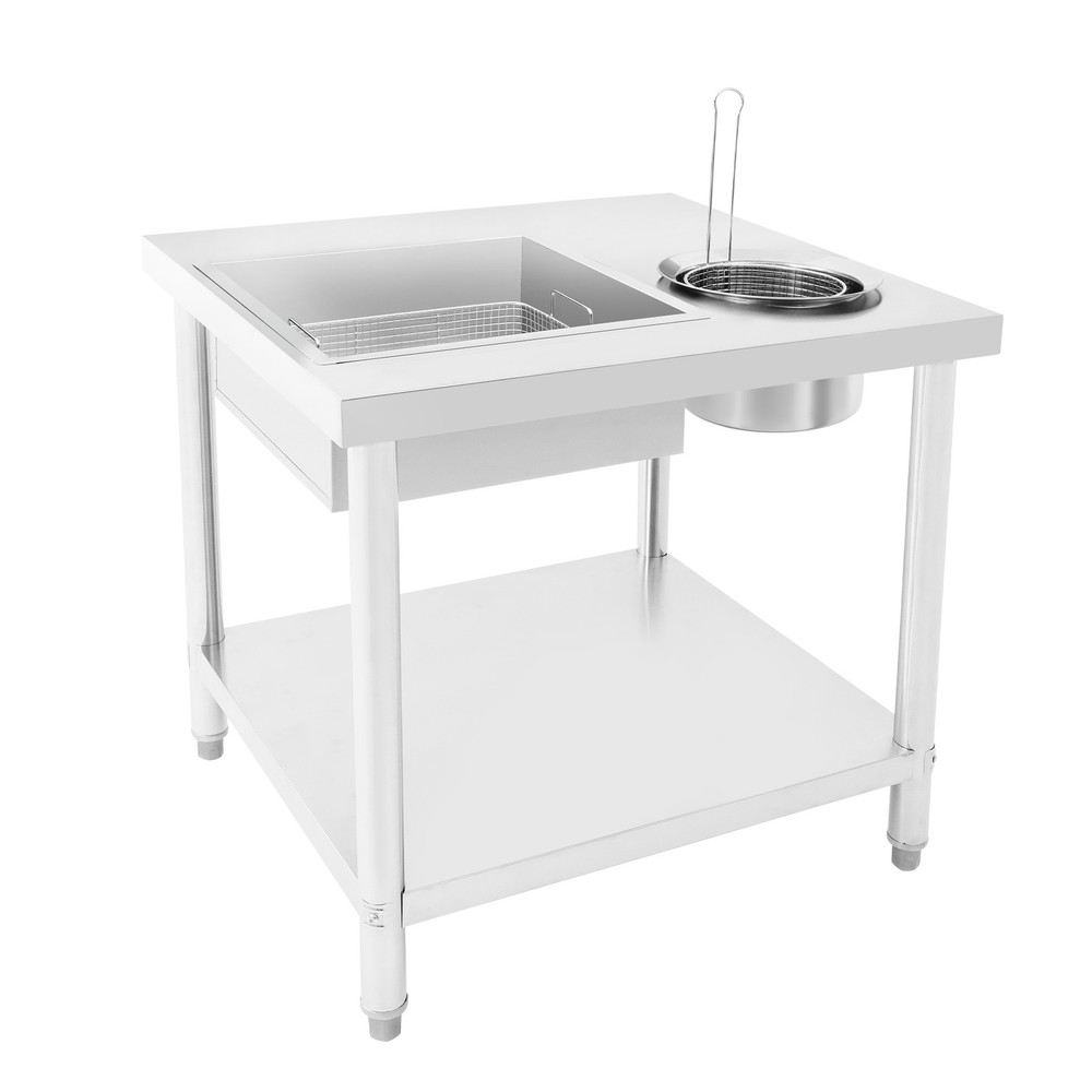 Commercial Fried Chicken Breading Worktop Fried Chicken Preparation Table