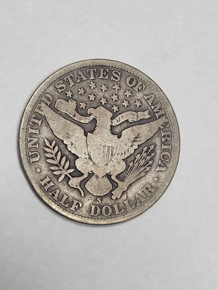 1907 S Barber Half Dollar