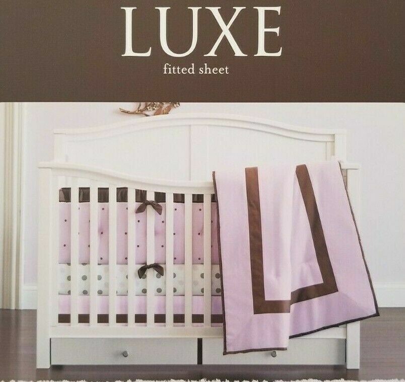 Tiddliwinks Luxe 100% Cotton Circles Fitted Crib Sheet NIP