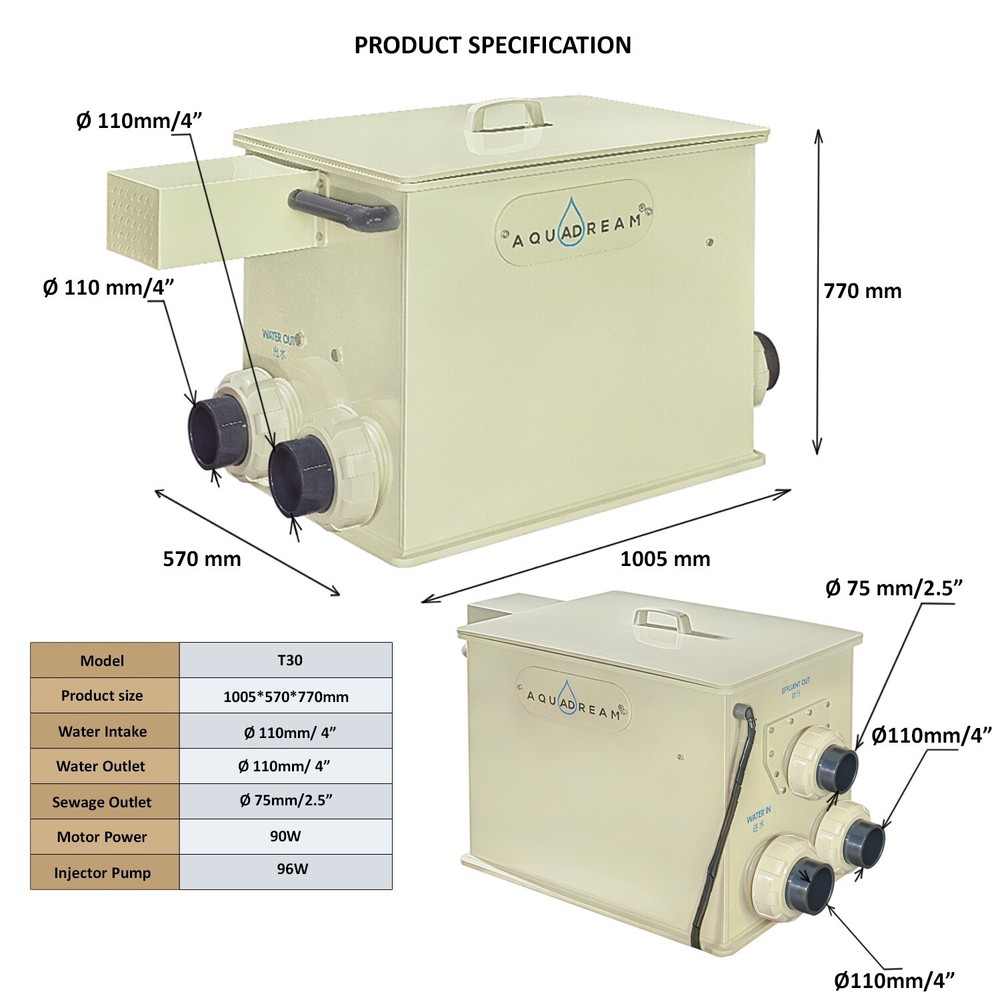 Koi Pond Drum Filtration System 30 Tons 8000 GPH
