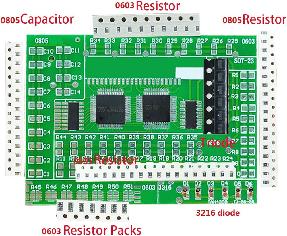 DIY SMD/SMT Components Practice Board Soldering Skill Training Kit AE1173