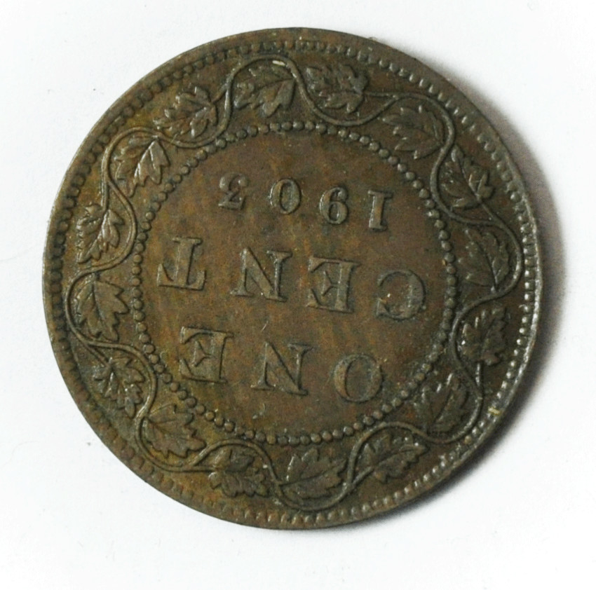 1903 1c Canada Large One Cent Penny KM#8 Bronze