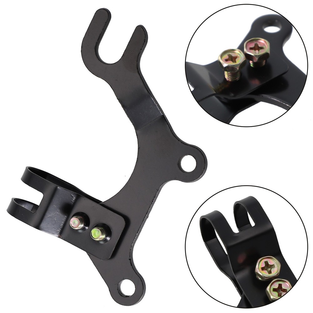 Bike MTB Disc Brake Frame Adaptor Adjustable Conversion Bracket (Black)