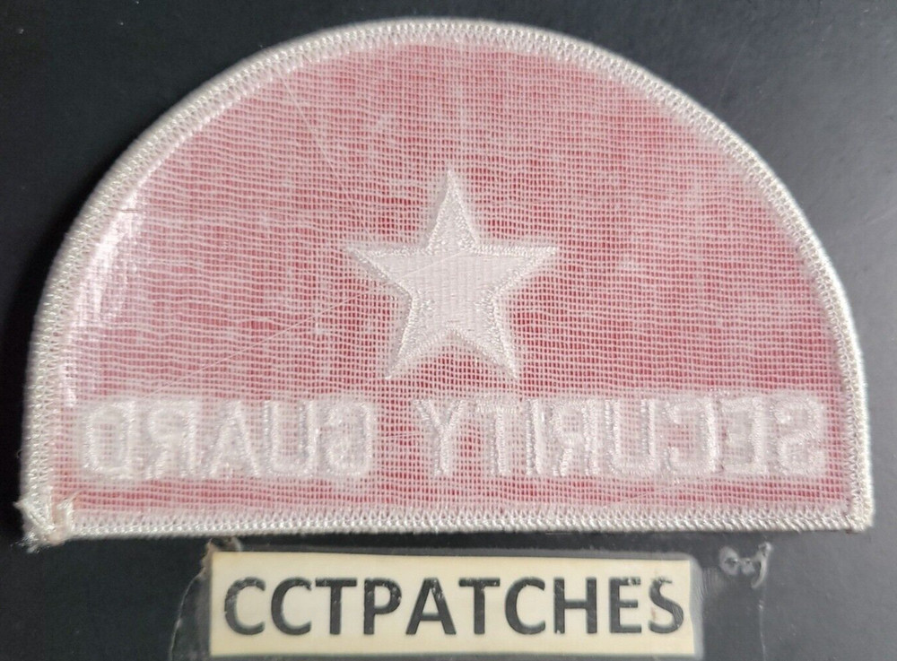 SECURITY GUARD RED/WHITE SHOULDER PATCH