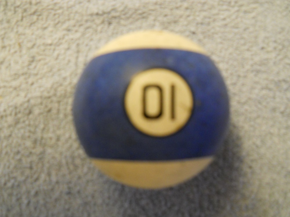Vintage Clay Billiard Ball - #10
