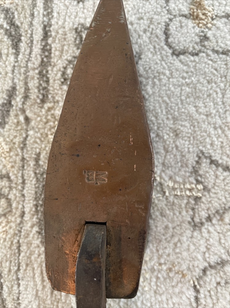 rare very large old Copper Soldering Iron