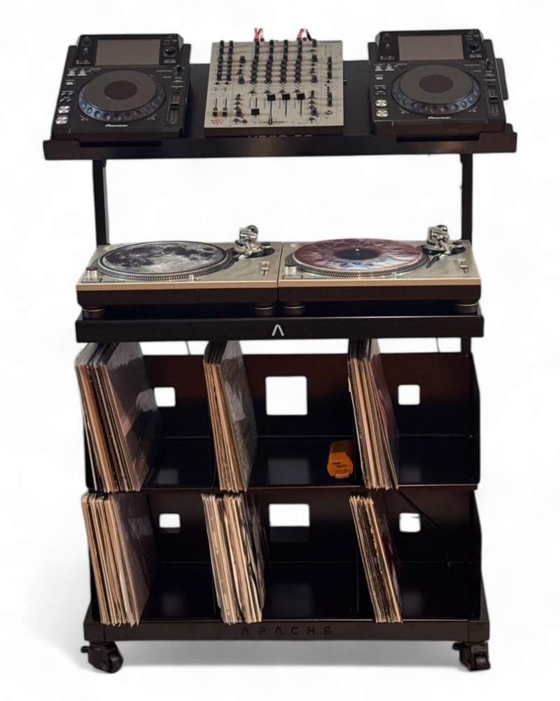 Apache Compact DJ Workstation for Technics, Pioneer, CDJ, XDJ, AZ, OPUS