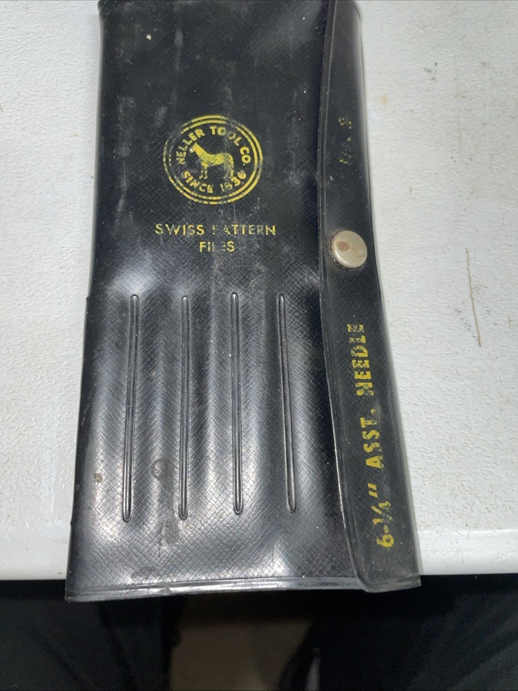 Heller Tool Co 12 Ohio Swiss Pattern Files With Case.