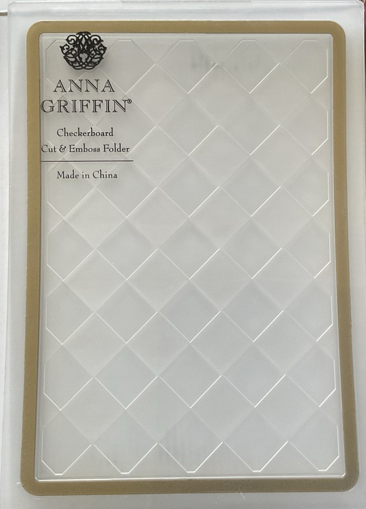 Anna Griffin Spellbound Checkerboard 3d Cut Emboss Folder Halloween Harlequin