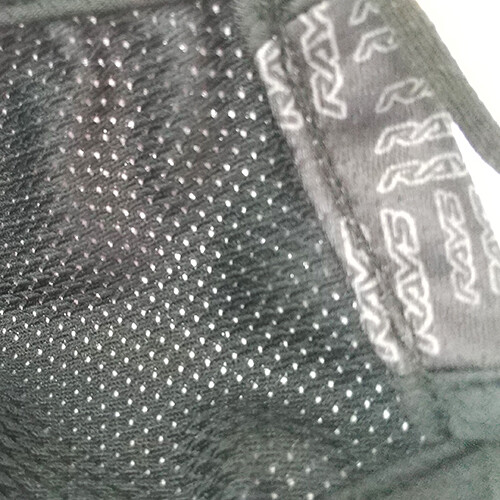 RAYS FACE MASK GRAY AND RED 100% polyester, lining 100% polyester mesh