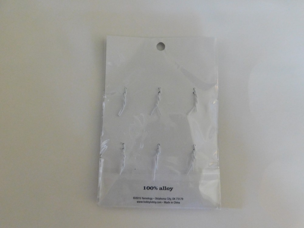 Yarnology Enamel stitch Markers 6pc