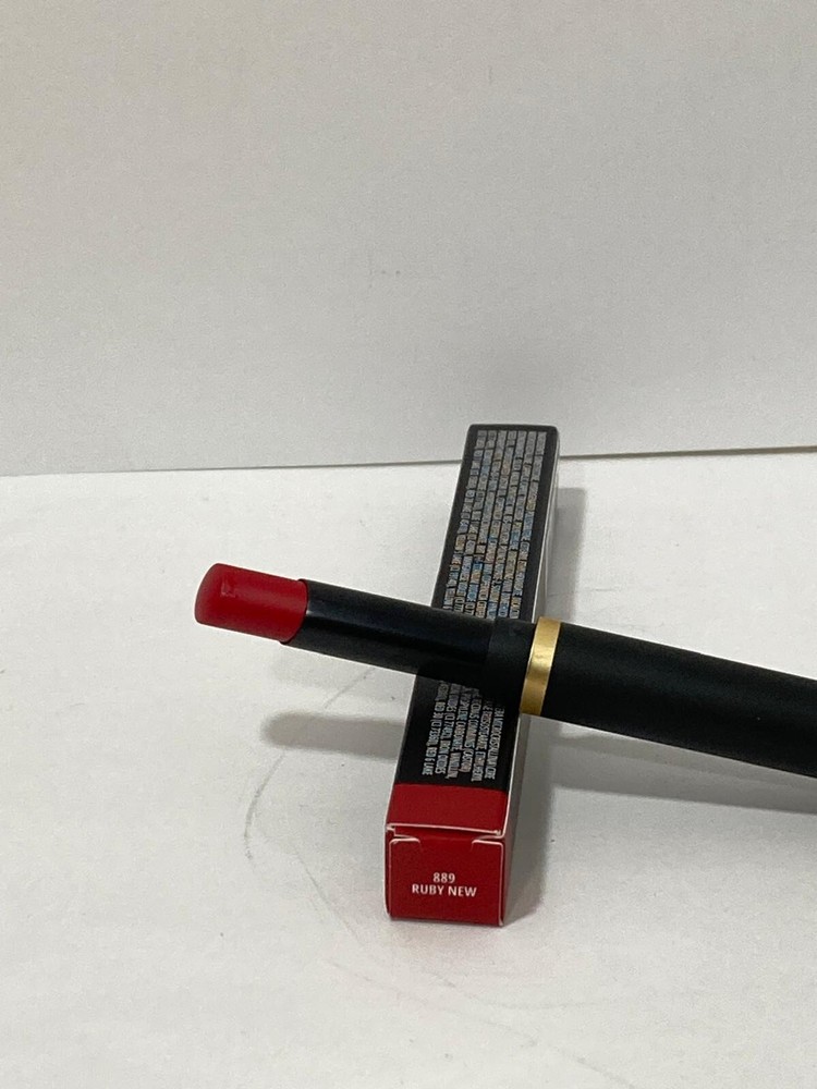 MAC powder kiss blur slim stick lipstick 889 RUBY NEW Boxed