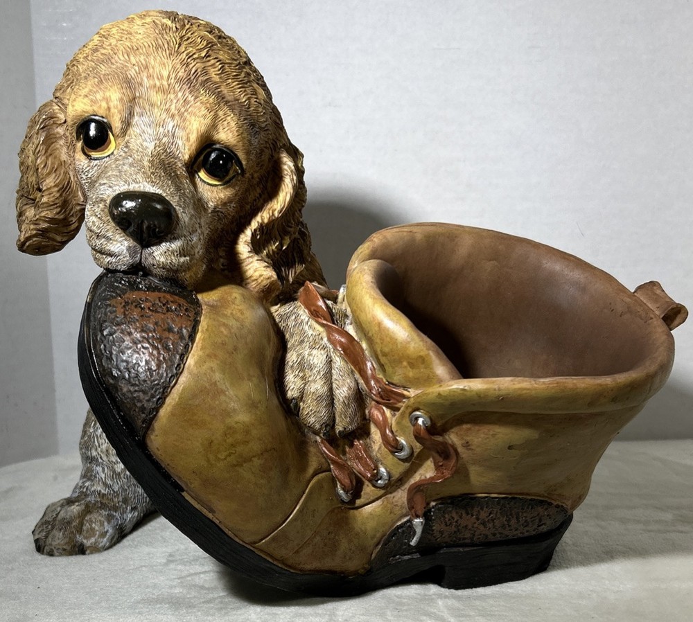 Dog & Boot Planter 50042 Garden Decor