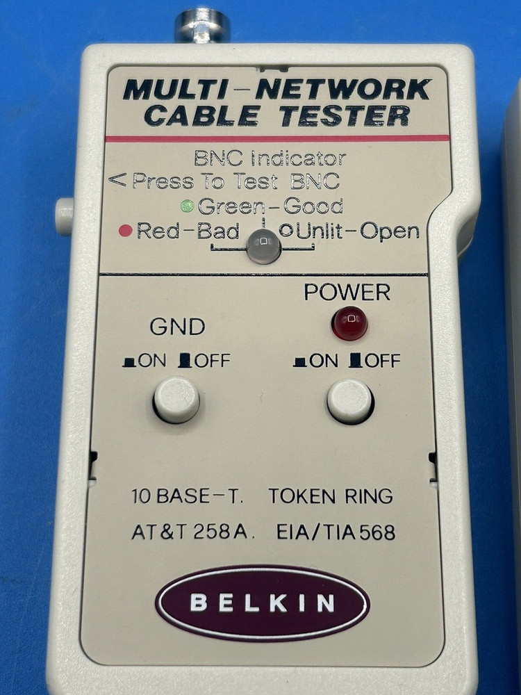 Belkin Network Cable Terminator and Multi Network Cable Tester 258A
