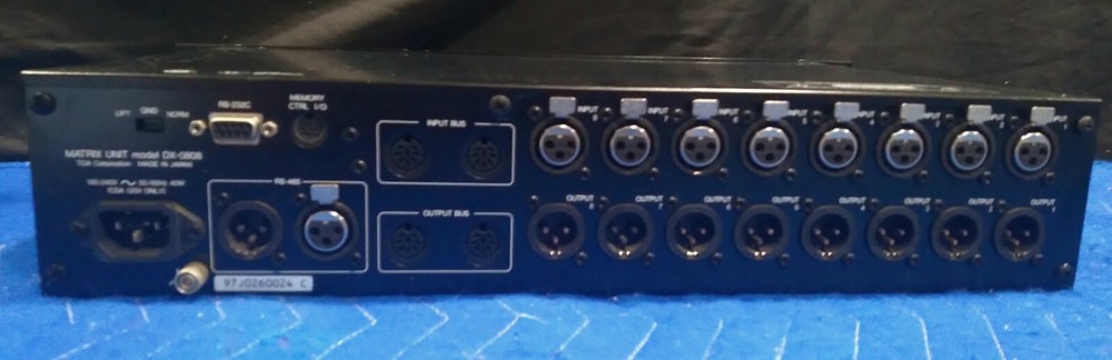 TOA ELECTRONICS DX-0808 DIGITAL AUDIO CONTROL SYSTEM MATRIX & MANUAL-TESTED-1/3